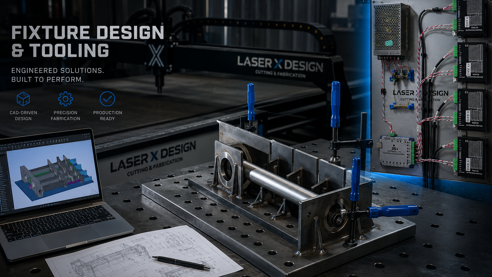 CAD-to-machine development of the X Series CNC plasma table